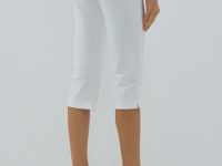 Зауженные брюки капри, Белый