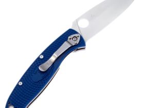 Складной нож Spyderco Resilience LTW сталь S35VN, рукоять FRN, синий