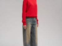 Джемпер полуприлегающего кроя из хлопка