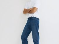 Утеплённые джинсы Slim, Синий