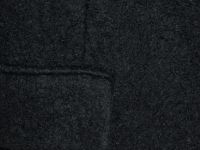 Длинное двубортное пальто, Черный