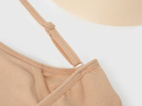 Базовый топ с вкладышами, Бежевый