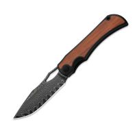 Складной нож Kizer Allure, сталь Damascus, рукоять титан/Panama Rosewood