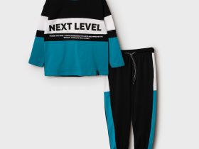 Комплект трикотажный для мальчиков: фуфайка (футболка с длинными рукавами), брюки