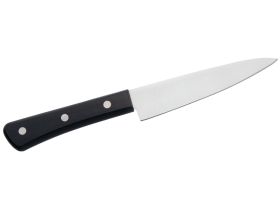 Набор кухонных ножей Hatamoto Sakana JPS-002 "Поварская тройка", сталь AUS-8, рукоять ABS-пластик, черный