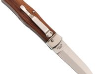 Выкидной нож Mikov Predator, сталь 420, рукоять палисандр, клипса