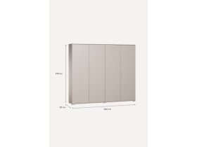 Распашной шкаф Стелла 4-240x210 Латте