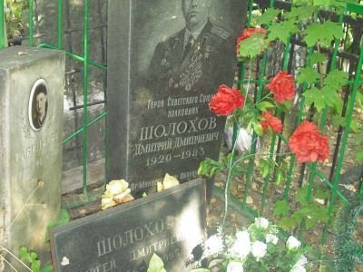 Могила - Шолохов Дмитрий Дмитриевич (1920-1983), Герой Советского Союза