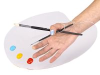 Палитра из оргстекла овальная Малевичъ 20х30 см