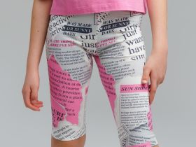 Брюки трикотажные для девочек (легинсы укороченные)