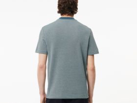 Мужская футболка Lacoste Caviar Piqué с контрастным вырезом