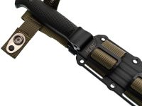 Туристический нож Кмет, сталь AUS-8, рукоять резинопластик черный