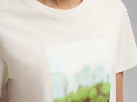 Футболка прямого кроя из джерси