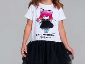 Платье трикотажное для девочек