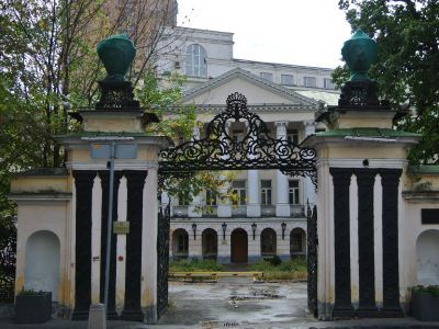 Чугунная ограда с воротами