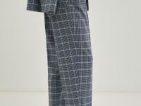 Зауженные брюки в клетку на средней посадке