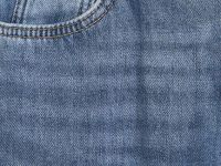 Утеплённые широкие джинсы с эффектом стирки для девочек, Синий