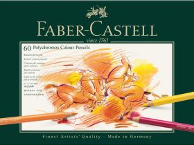 Набор карандашей цветных Faber-castell "Polychromos" 60 шт проф-ные в металле