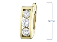 Серьги из желтого золота с бриллиантами э0301сг01120300