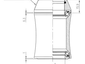 Рулевая колонка FSA Orbit I - NO.16/CC 1 1/8" интегрированная (черный посадочный 41.2 мм / внешний 45 мм)