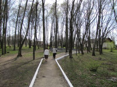 Памятное место, где в июне 1919 г. перед крестьянами выступал М.И.Калинин