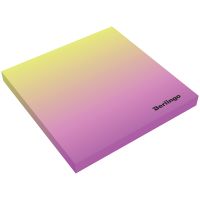 Блок самоклеящийся Berlingo "Ultra Sticky.Radiance" 75*75 мм, 50 л, желтый/розовый градиент