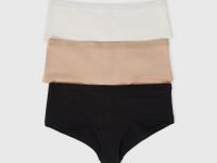 Базовые трусы-хипстеры, 3 шт., Белый