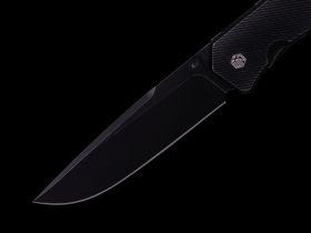 Складной нож Dr.Tech W4194TB, сталь D2, рукоять титан, черный