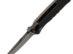 Нож Barmaley Knives Seadevil, сталь D2, рукоять G10/сталь, черный, вейв