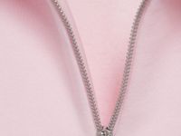 Толстовка с принтом и воротником на молнии, Розовый