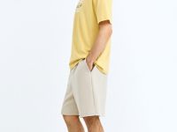 Шорты трикотажные интерлок, Бежевый