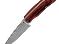 Разделочный нож Бобр цм, сталь N690, рукоять G10, черно-красный