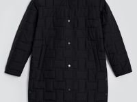 Утепленное стеганое полупальто