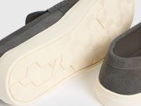 Лоферы из искусственной замши, Серый