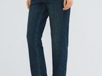 Прямые джинсы со средней посадкой, Синий