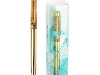 Ручка шариковая автоматическая MESHU "Gold sand" синяя, 1,0 мм