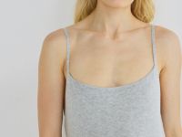 Платье макси на тонких бретелях, Серый