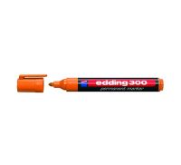 Маркер перманентный Edding "300" 1,5-3 мм с круглым наконечником, оранжевый