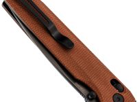 Складной нож SRM Terrier 258L-MN2, сталь 140Cr, рукоять коричневая микарта