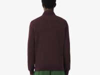 Мужской свитер Lacoste с высоким воротником и застежкой-молнией