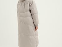 Пуховик с воротником-стойкой