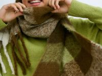 Шарф для девочек, Коричневый