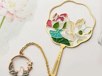 Закладка для книг с подвеской "Цветок Лотоса" (латунь)