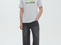 Футболка из хлопка с принтом