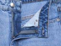 Джинсы Mom с высокой посадкой, Голубой