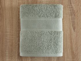 Полотенце махровое Classico, зеленое