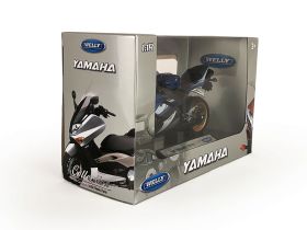 12806PW Игрушечный мотоцикл Welly YAMAHA YZF-R1 2008