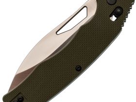 Складной нож Obertech ns-01 Drop point satin, сталь VG-10, рукоять G10, олива