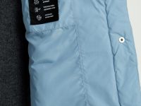 Стеганое утепленное пальто с капюшоном