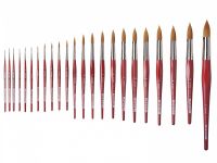 Кисть синтетика №22 круглая Da Vinci "Cosmotop Spin" 5580 короткая ручка